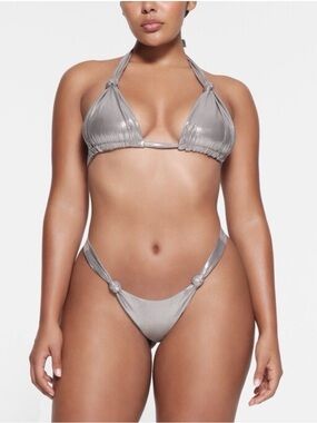 Skims Metallic Bikini